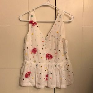 Crown & ivy colorful floral top